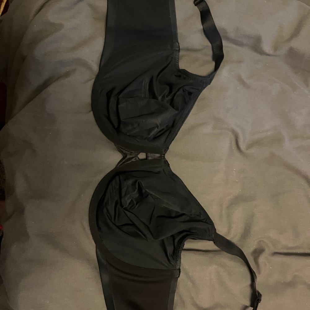 Black Full Coverage Underwire Bra